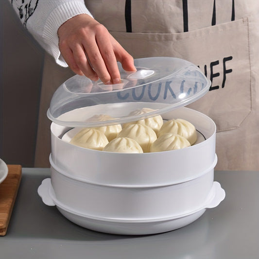 Microwave Steamer with Liner and Lid for Cooking, Bun Bread, Kitchen Supplies