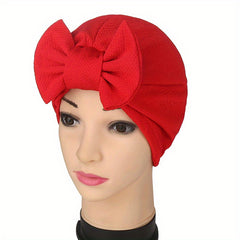 Pleated Turban Cap Elastic Head Wrap Lightweight Beanie Headscarf Hijab Hats