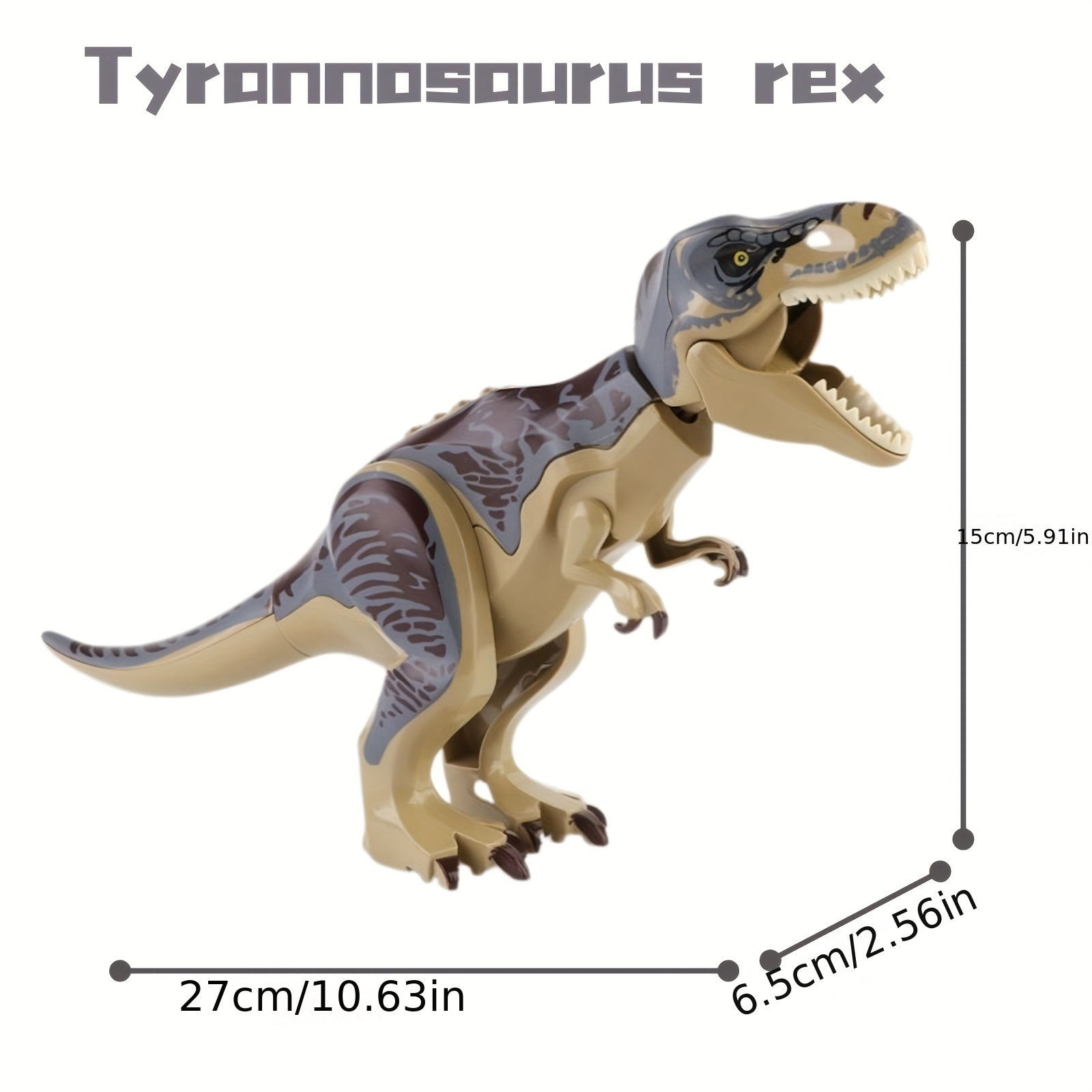 Dinosaur Big Rex Small Dino Multicolor Plastic Toys