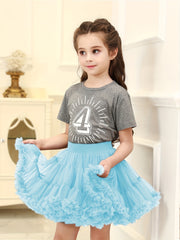 Girls Tutu Skirt Soft Tulle Elastic Waist Dance Ballet Skirts