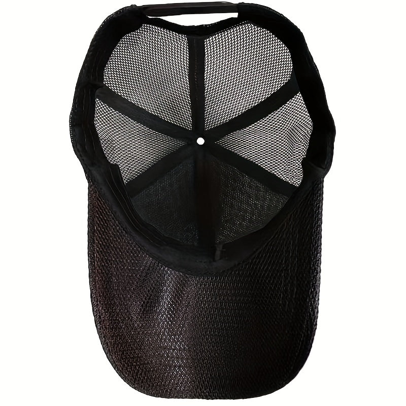 Mesh Wide Brim Sports Baseball Cap Fishing Cap Outdoor Sun Protection