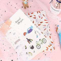 A5 Size Illustration Notebook Primary Secondary School Student Diary