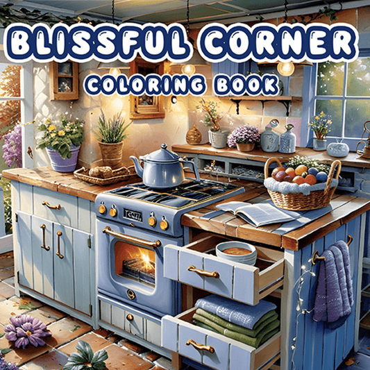 Cozy Corner Adult Coloring Book - 22 Thickened Pages - 20x20 cm - Deluxe Edition