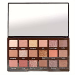 15 Colors Eyeshadow Palette Warm Brown Coral Matte Glitter Finish