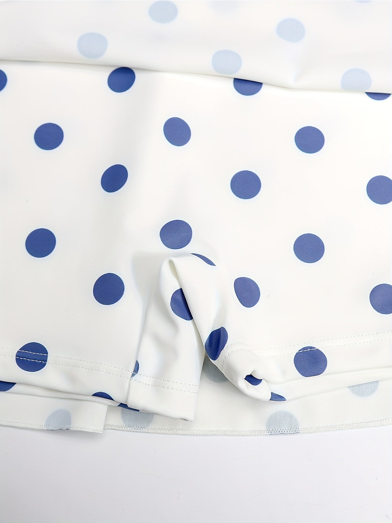 Sweet Girls Polka Dot Print Short Sleeve Swimsuit Beach Gift