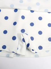 Sweet Girls Polka Dot Print Short Sleeve Swimsuit Beach Gift