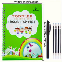 Reusable 3D Calligraphy Practice Book English & Math Learning