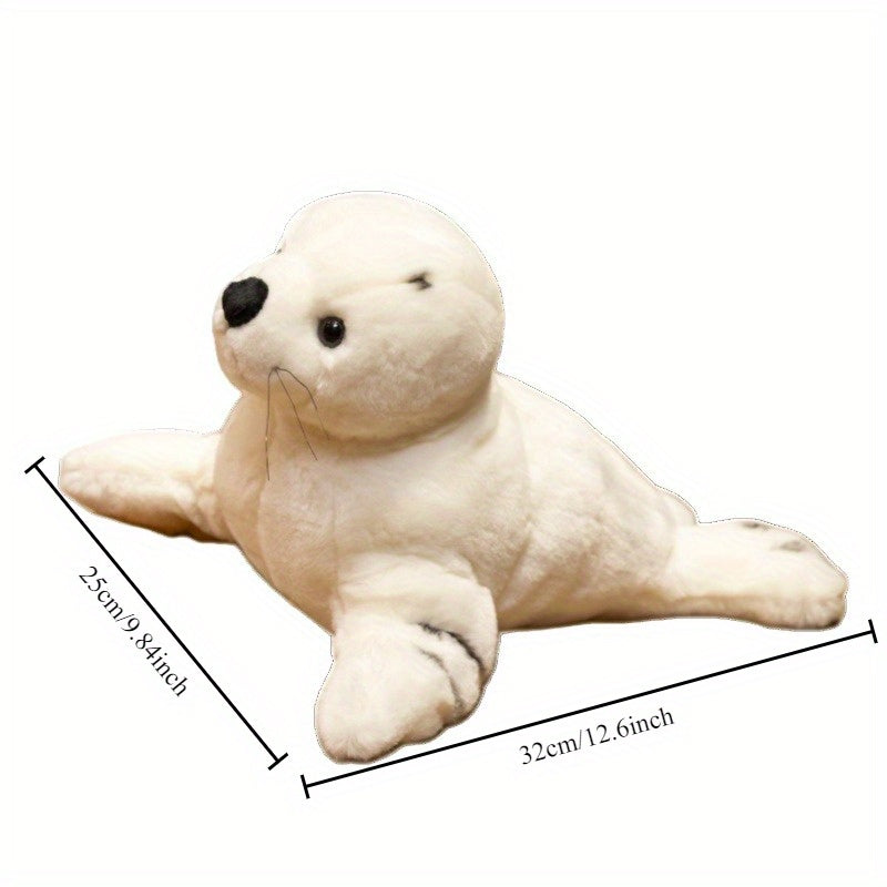 Seal Plush Toy Soft Animal Realistic Cartoon Ideal Gift