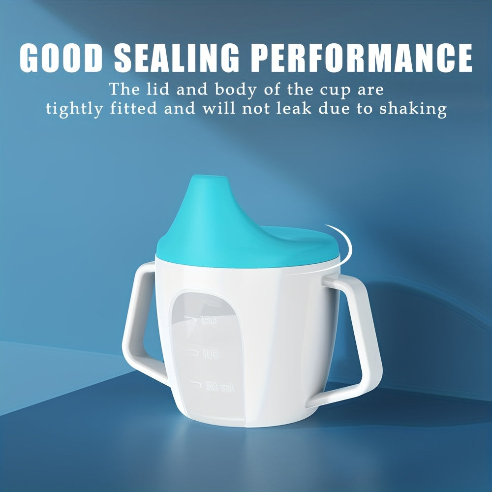 Baby Plastic Water Cup 150ml Double Handle Anti Choke Feeding Supplies