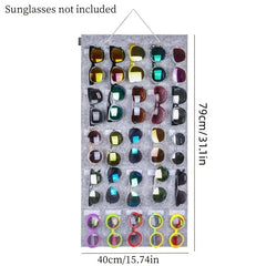 Sunglasses Organizer Wall Hanging Holder Felt Storage Bag