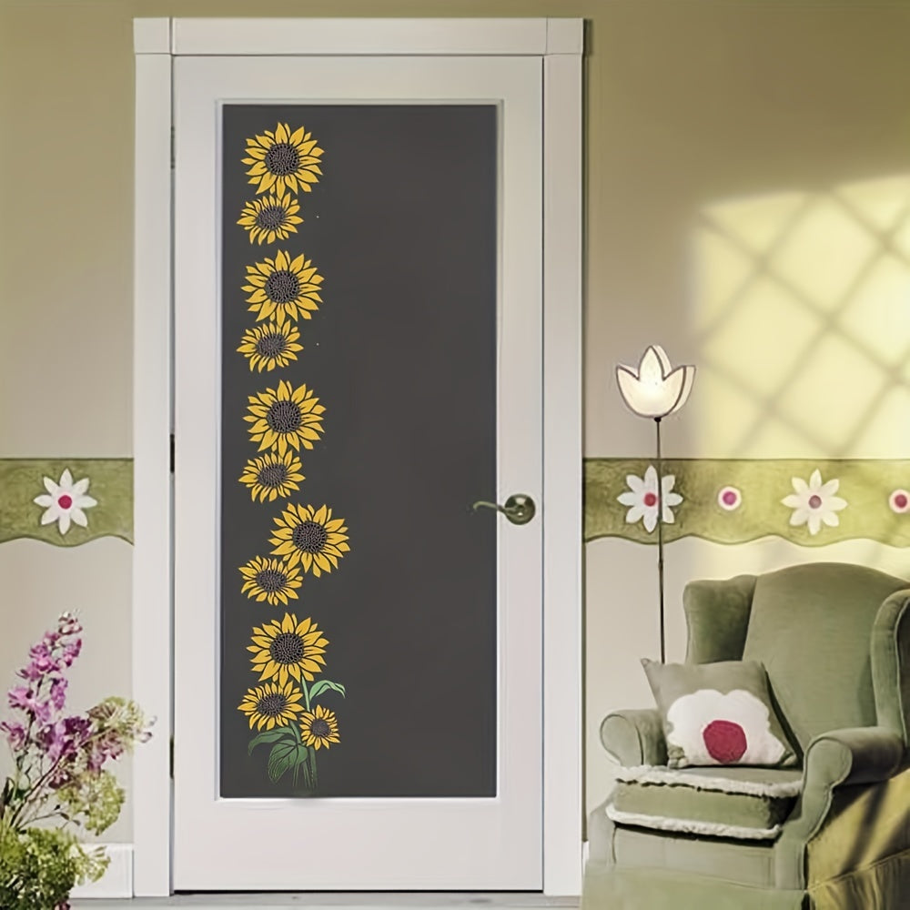 Large Sunflower Stencil 30 - Reusable DIY Template for Art