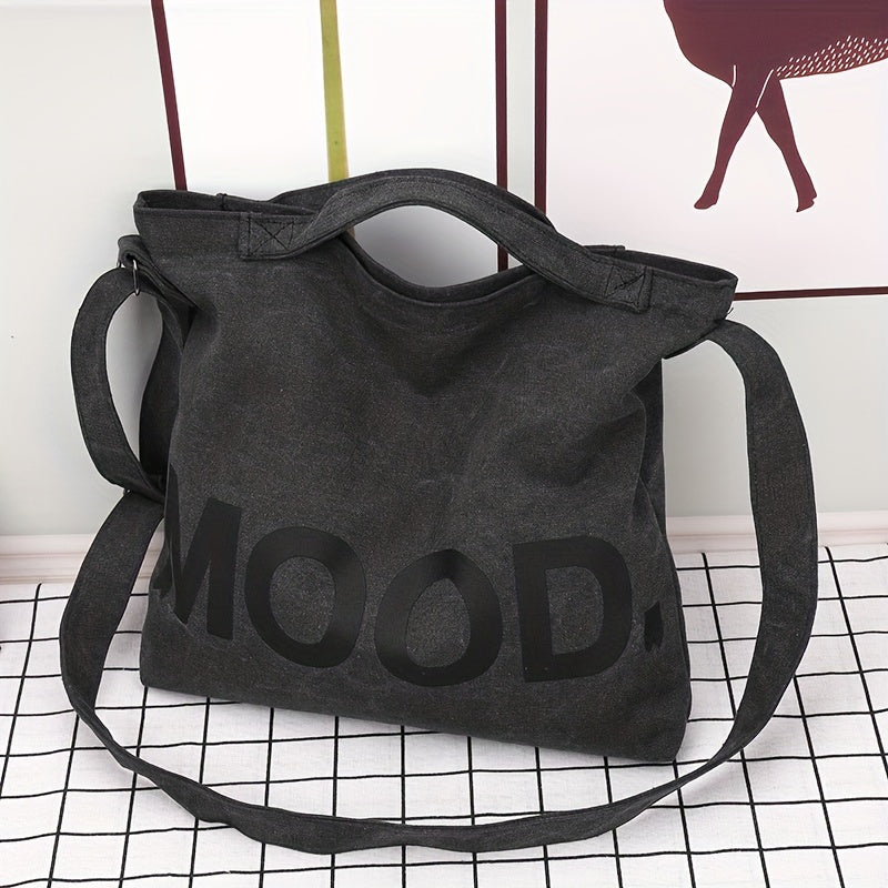 Large Capacity Canvas Tote Bag Work Office Shoulder Crossbody Bag