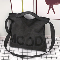 Large Capacity Canvas Tote Bag Work Office Shoulder Crossbody Bag
