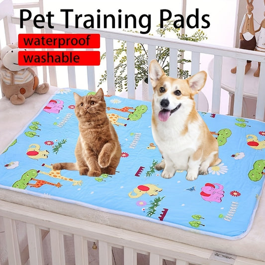 Washable Dog Pee Pad Reusable Dog Toilet Mat Absorbent Leak Proof