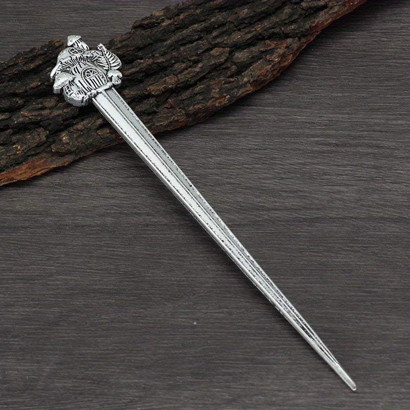 Vintage Viking Style Hairpin Celtic Barrette Hair Stick