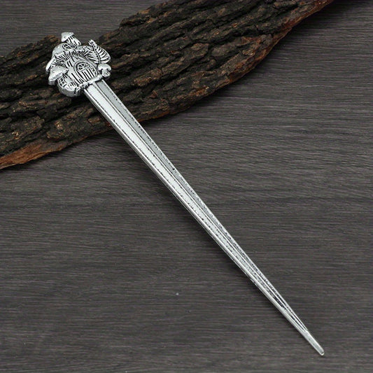 Vintage Viking Style Hairpin Celtic Barrette Hair Stick