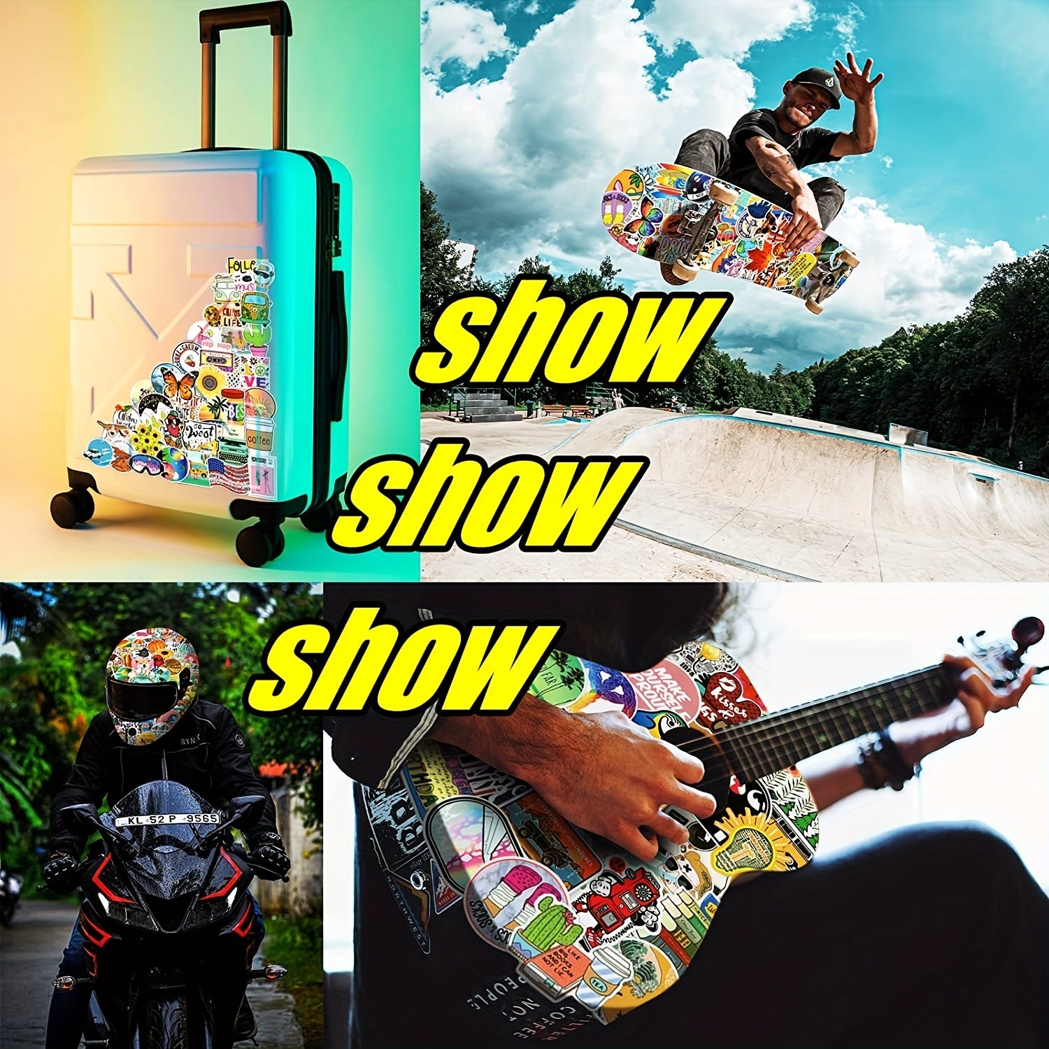 600pcs Mixed Graffiti Stickers Waterproof Journal Stic