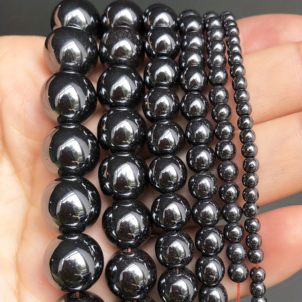 Hematite Stone Round Spacer Beads for Jewelry Making