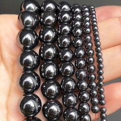 Hematite Stone Round Spacer Beads for Jewelry Making