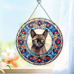 Acrylic Jewel Cat Scratch Sun Window Hanging Panel Decor