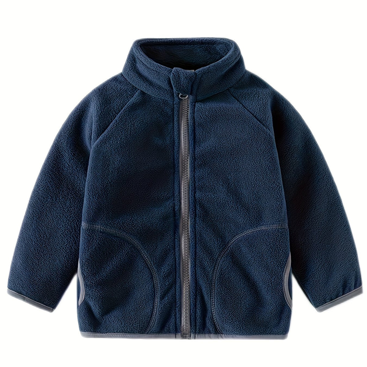 Boy's Fleece Zipper Sweatshirt Jacket Cozy Warm Coat For Fall Winter