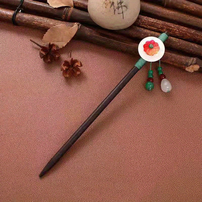 Chinese Style Hairpin Ancient Style Wooden Hair Stick Cheongsam Costume Hair Pin