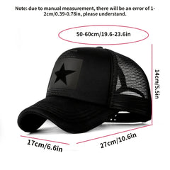 Pentagram Pattern Mesh Baseball Cap