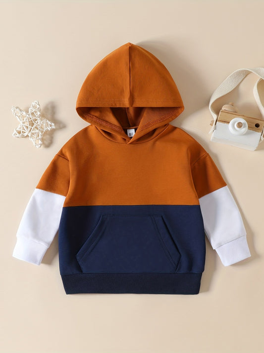 Boys Casual Hooded Sweatshirt Long Sleeve Pullover Top