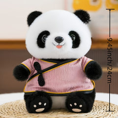 Panda Plush Doll with Chinese Style Outfit, Interactive Toy