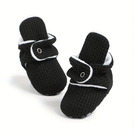 Soft Warm Fleece Baby Boys Boots for Walking in Autumn and Winter
