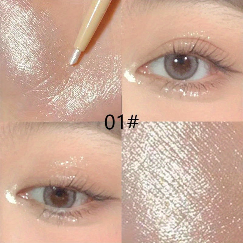 Glitter Eyeliner Pen Matte Finish Pearly Under Eye Crease Brightening Outliner