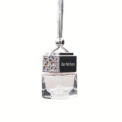 8ML Square Water Cube Car Aromatherapy Perfume Bottle Car Pendant Decoration