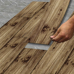 Wood Grain Raw Printing Signal Gray Floor Stickers