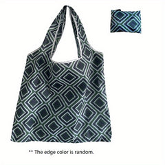 Print Foldable Shopping Bag Large Capacity Polyester Household Supplies