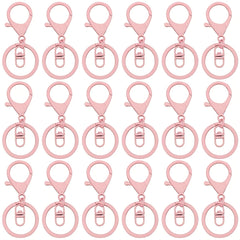 30Pcs Metal Lobster Clasp Keychain Rings DIY Jewelry Making