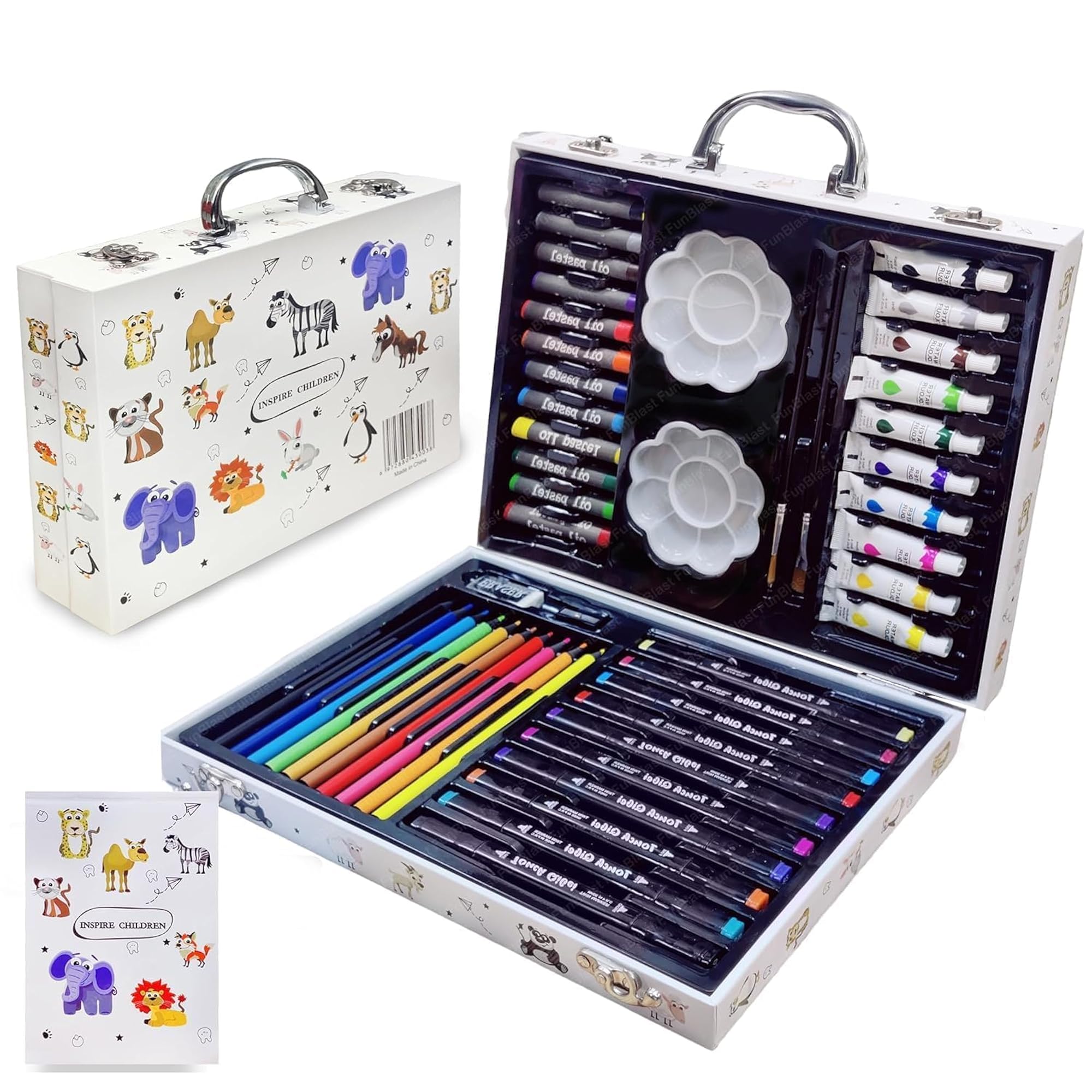 Elegant Cartoon Coloring Box with Multiple Coloring Kit – CRAZE