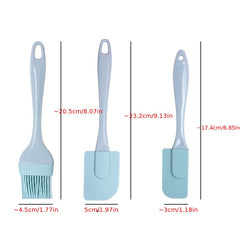 3pcs Baking Brush Set Silicone Cooking Supplies