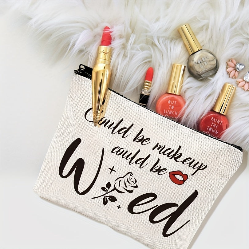 Funny Rose Makeup Bag Gift For Women Friends Sister Teen Girls