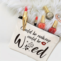 Funny Rose Makeup Bag Gift For Women Friends Sister Teen Girls