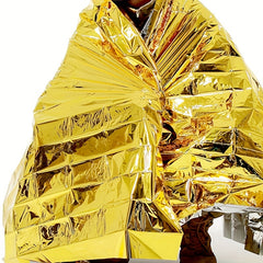 2pc Outdoor Camping Insulation First Aid Blanket - Monochrome