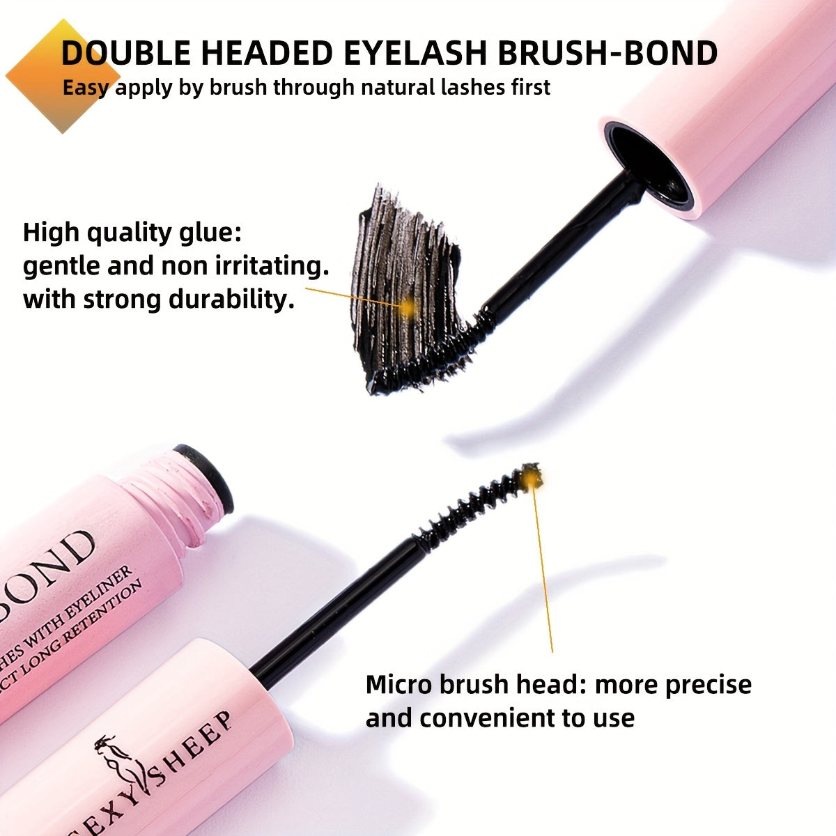 Strong Fixed Eyelash Glue for 48H, DIY Eyelash Extension, Personal Eyelashes