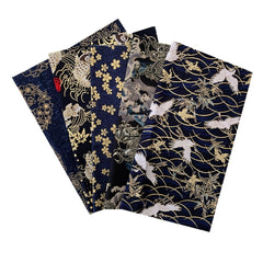 5pcs Japanese Cotton Fabric Bundle For Patchwork Sewing Dolls Bags