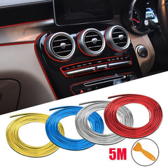 Universal Car Moulding Decoration Strips 5M Interior Auto Cover Trim