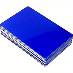 50pcs Metal Business Cards Aluminum Blank Business Cards DIY Gift Cards