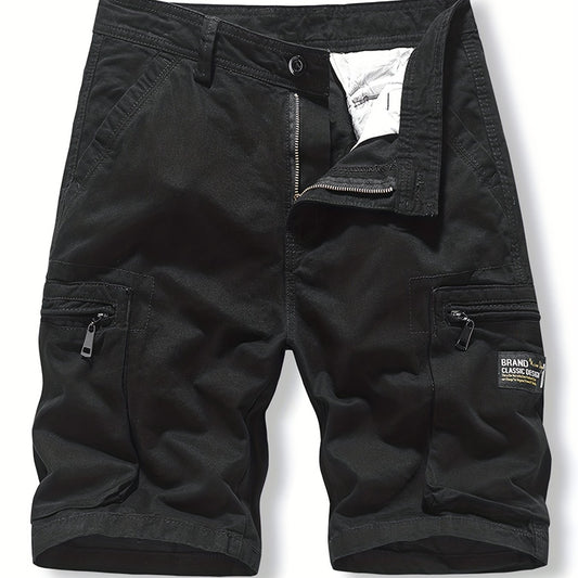 Men's Cotton Cargo Shorts with Flap Pockets