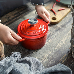 Small Enamel Dutch Oven 14 with Lid