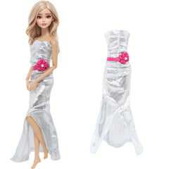 6pcs Glittery Sequin Evening Gown Set for 11.5" Dolls