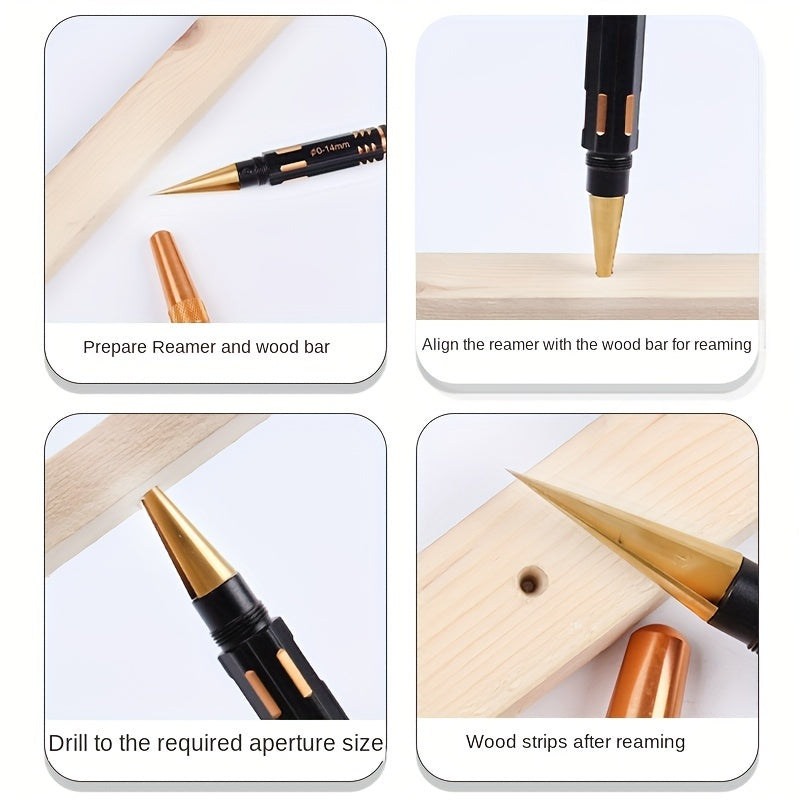 Reaming Drill Hole Opener Set DIY Model Making Woodworking Tool Punching Machine