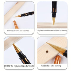 Reaming Drill Hole Opener Set DIY Model Making Woodworking Tool Punching Machine