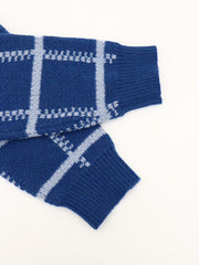 Knitted Plaid Sweater Men's Casual Warm Pullover